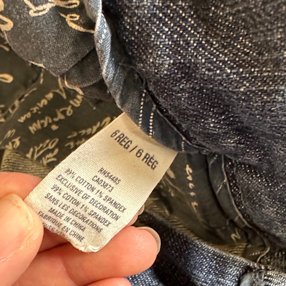 Vintage American eagle ankle Women's Blue Jeans size 6 ( read below 👇🏻) - Picture 5 of 13